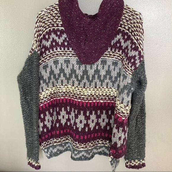 Free People Fair Isle Hooded Sweater - Picture 8 of 9